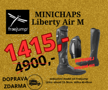 Minichaps FLY FREE JUMP černé MS (úzké M)