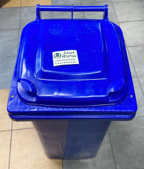 Nádoba na odpadky 120l  modrá