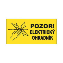 Tabulka výstražná na elektrické ohradníky