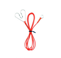 Kabel připojovací očko srdíčko 3m červený (M8)