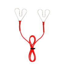 Kabel spojovací srdíčko-srdíčko 60cm červený