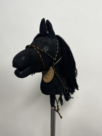 HOBBY HORSE kůň MINI otevřená pusa ČERNÝ 2