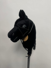 HOBBY HORSE kůň MINI otevřená pusa ČERNÝ 3