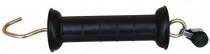 Brána rukojeť s háčkem černá s napojením pásky 20mm