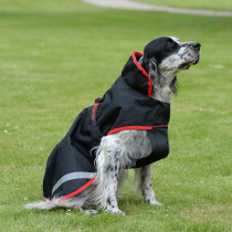Obleček na psa BUCAS SPORTS LINE pláštěnka černo/červená