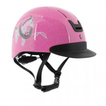 Helma bezbečnostní růžová s koníkem