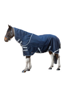 Deka výběhová HKM CARINA s krkem 1200D 200g MODRÁ