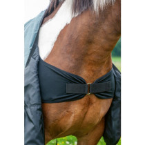 Deka výběhová HKM COMFORT STYLE s fleecem a hrudním dílem šalvějová