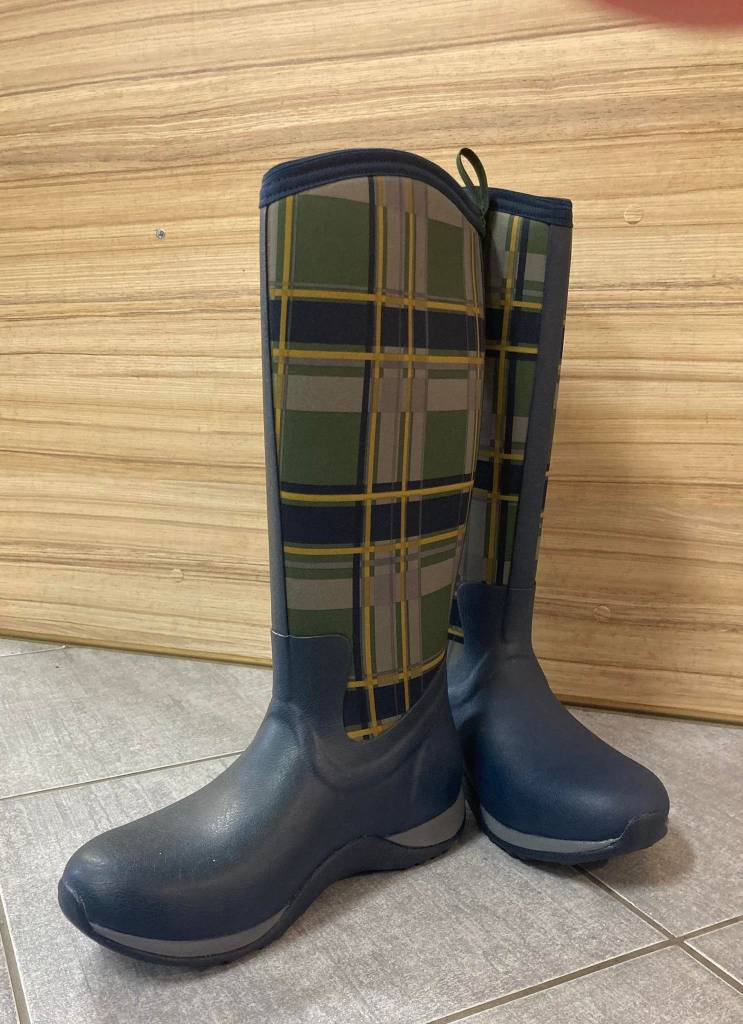 Holinky MUCK BOOTS ARTIC PLAID ADVENTURE šedé Jana Horse