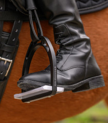 Třmeny AWA hliníkové černo/stříbrné 12