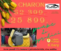 Sedlo CHARON KenTaur kostra WEBFLEX jednoduchá kůže 17,5 II komora
