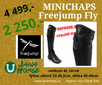Minichaps FLY FREE JUMP černé MS (úzké M)