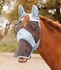 Maska proti mouchám Bonnet AWA silver s nosem a UV faktor