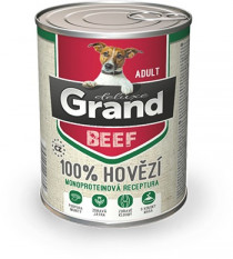 Grand konzerva pes deluxe 100% hovězí 400g