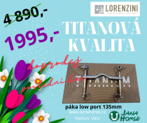 Udidlo LOW PORT TITANIUM 135 páka nelomená