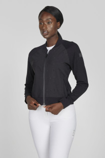 Bunda PIKEUR SELECTION lehká na zip stojáček černá