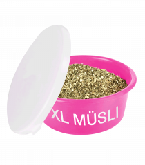 Kyblík na krmivo Muesli s víkem XL 8L pink
